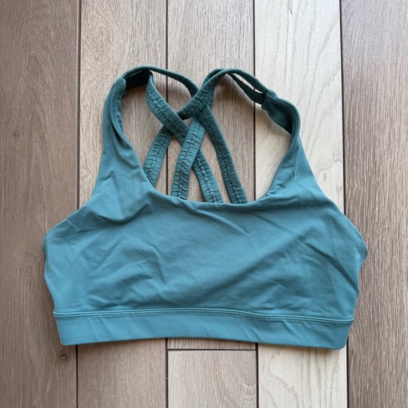 lululemon athletica Other - Lululemon Blue Geometric Strappy Sports Bra
